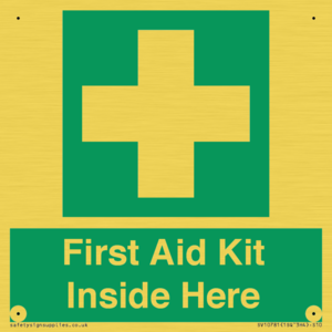 First Aid Kit Inside Here